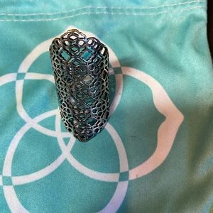 Kendra Scott’s Boone Cocktail Ring in Silver